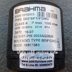 Brahma Type E6G*S8*1/4*GMO